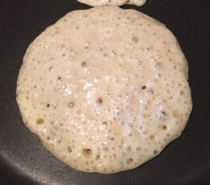 Sourdough pancake recipe has a lot more bubbles than regular pancakes
