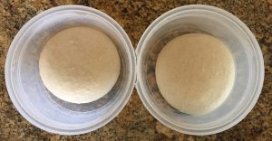 Pizza dough after proofing