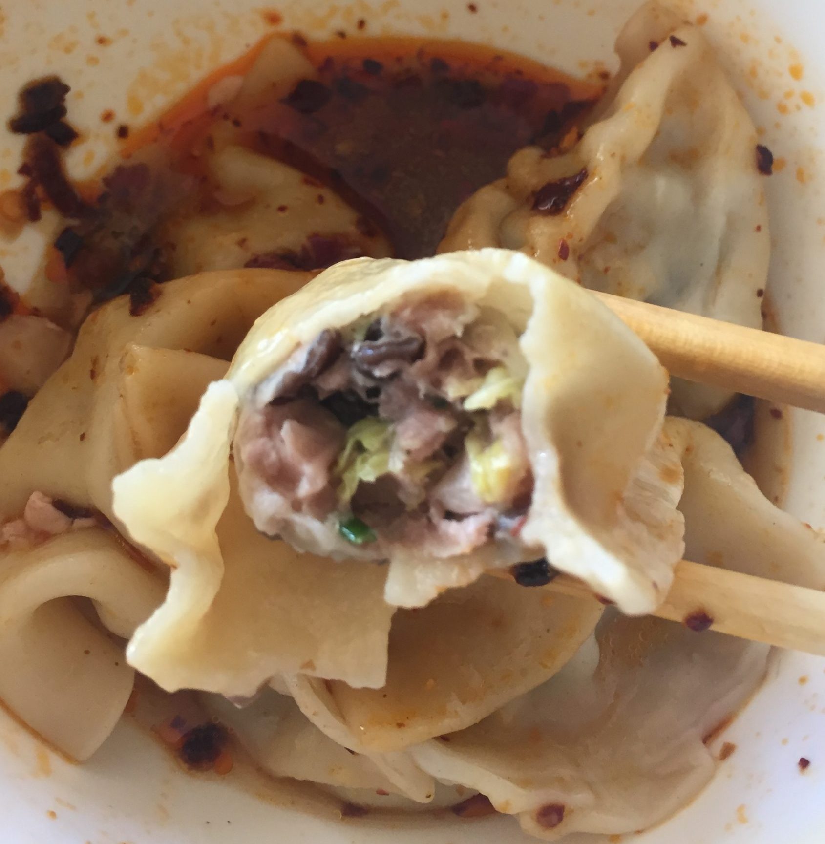 Dumplings with a delicious filling