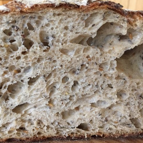 Chia and Flax Seed Sourdough Bread