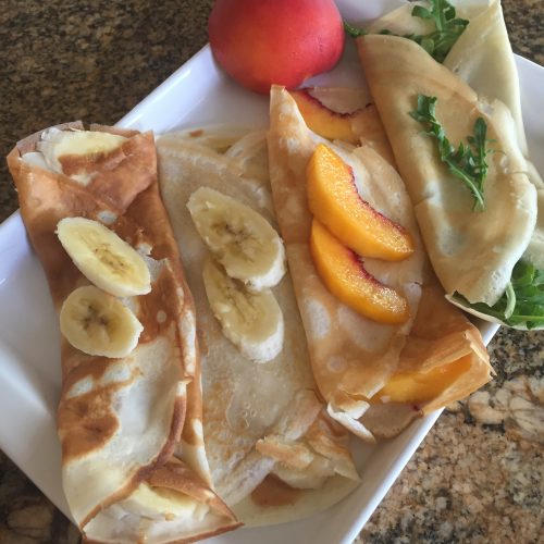 Crepe batter made with sourdough discards