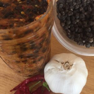 Chili, garlic, black bean sauce