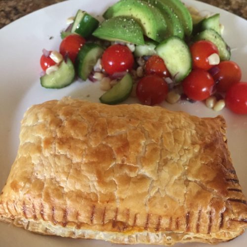 Curried Mince Pies with puff pastry