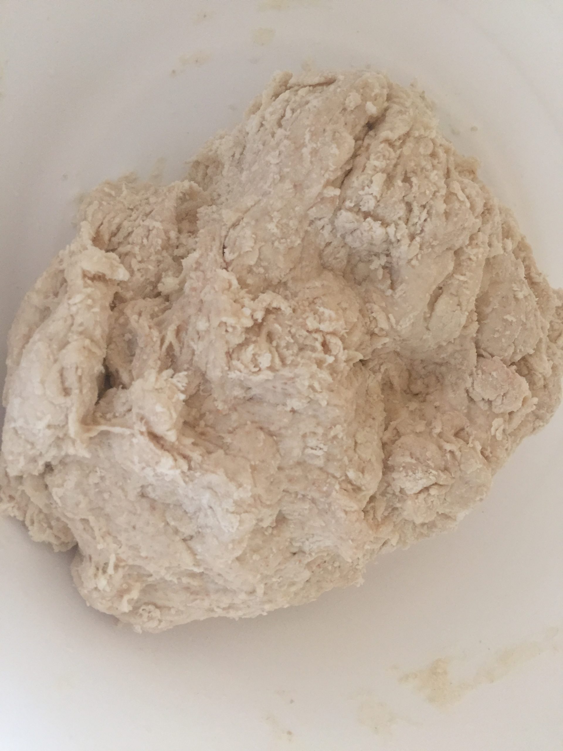 Mix flour with levain, milk and kefir