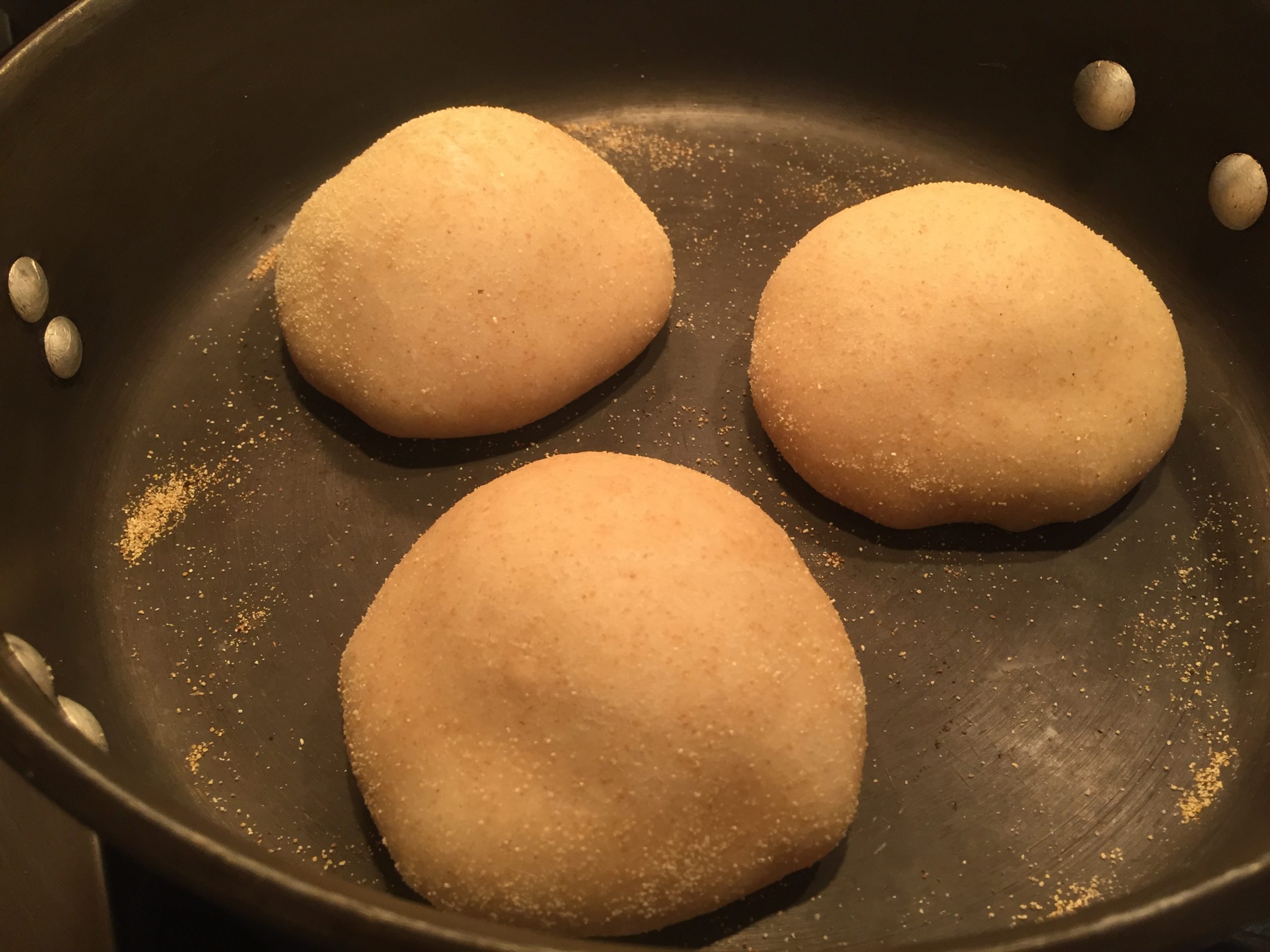 English muffins rise after 4 minutes