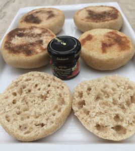 Split English muffins