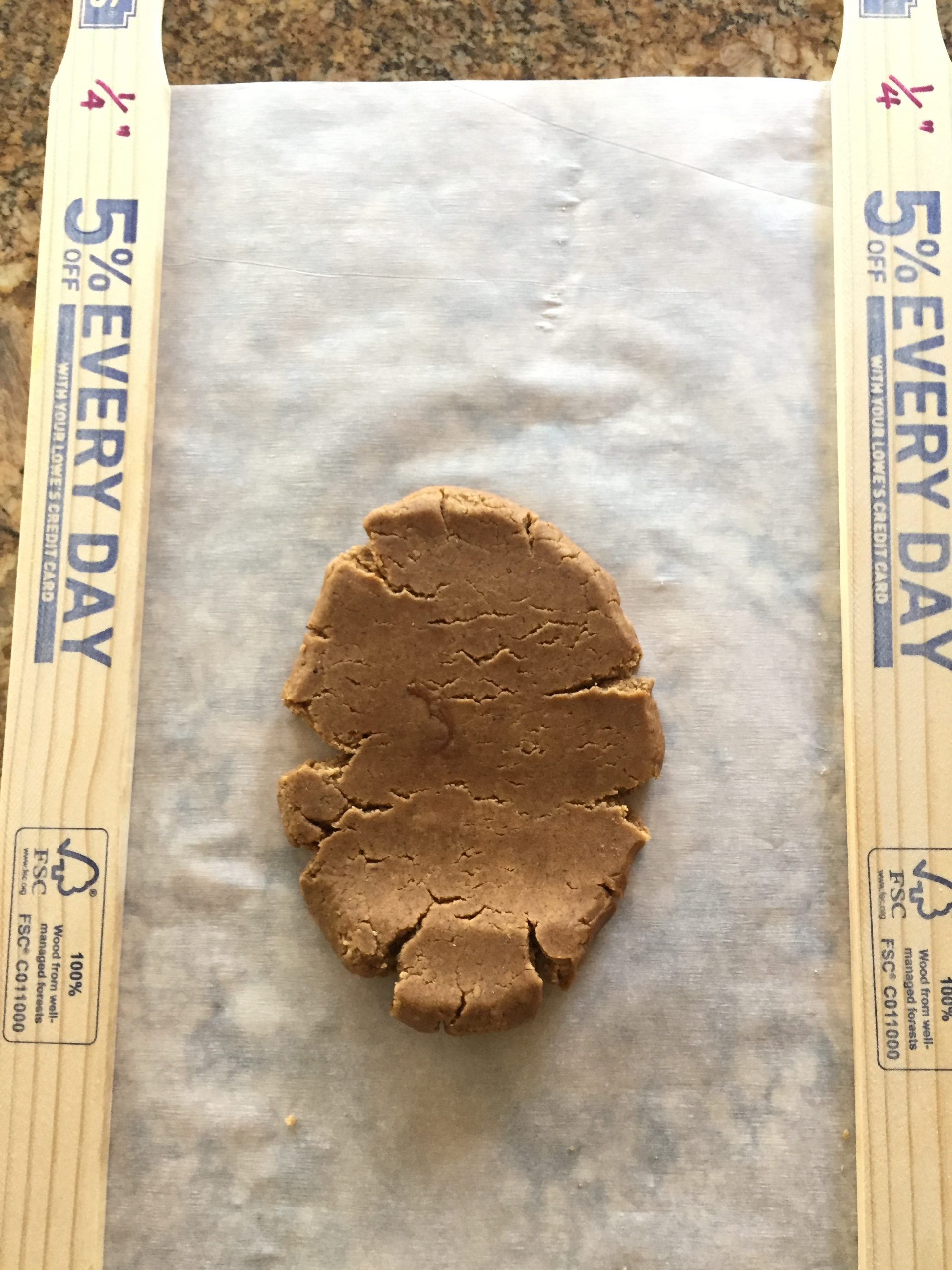 Use parchment paper when rolling cookies to prevent sticking