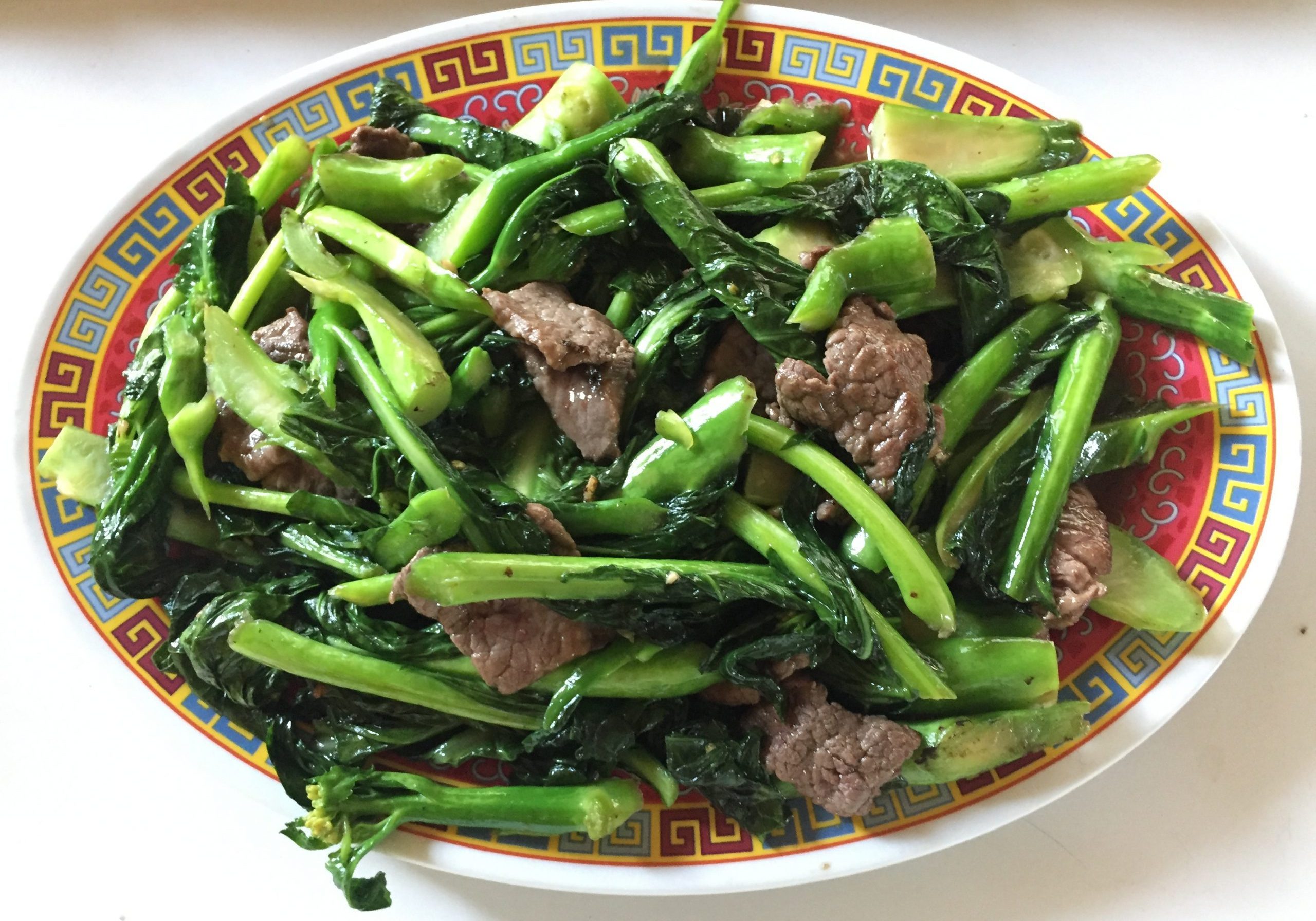 Beef with Chinese broccoli