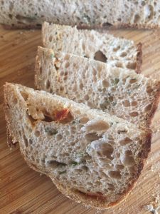 sundried tomato, roasted garlic and rosemary sourdough