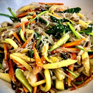 Japchae noodles