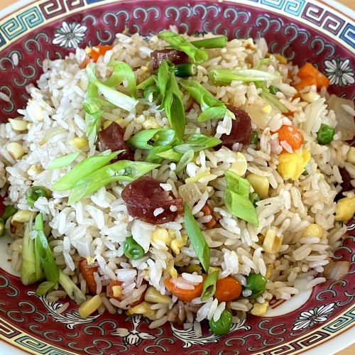 Fried rice closeup