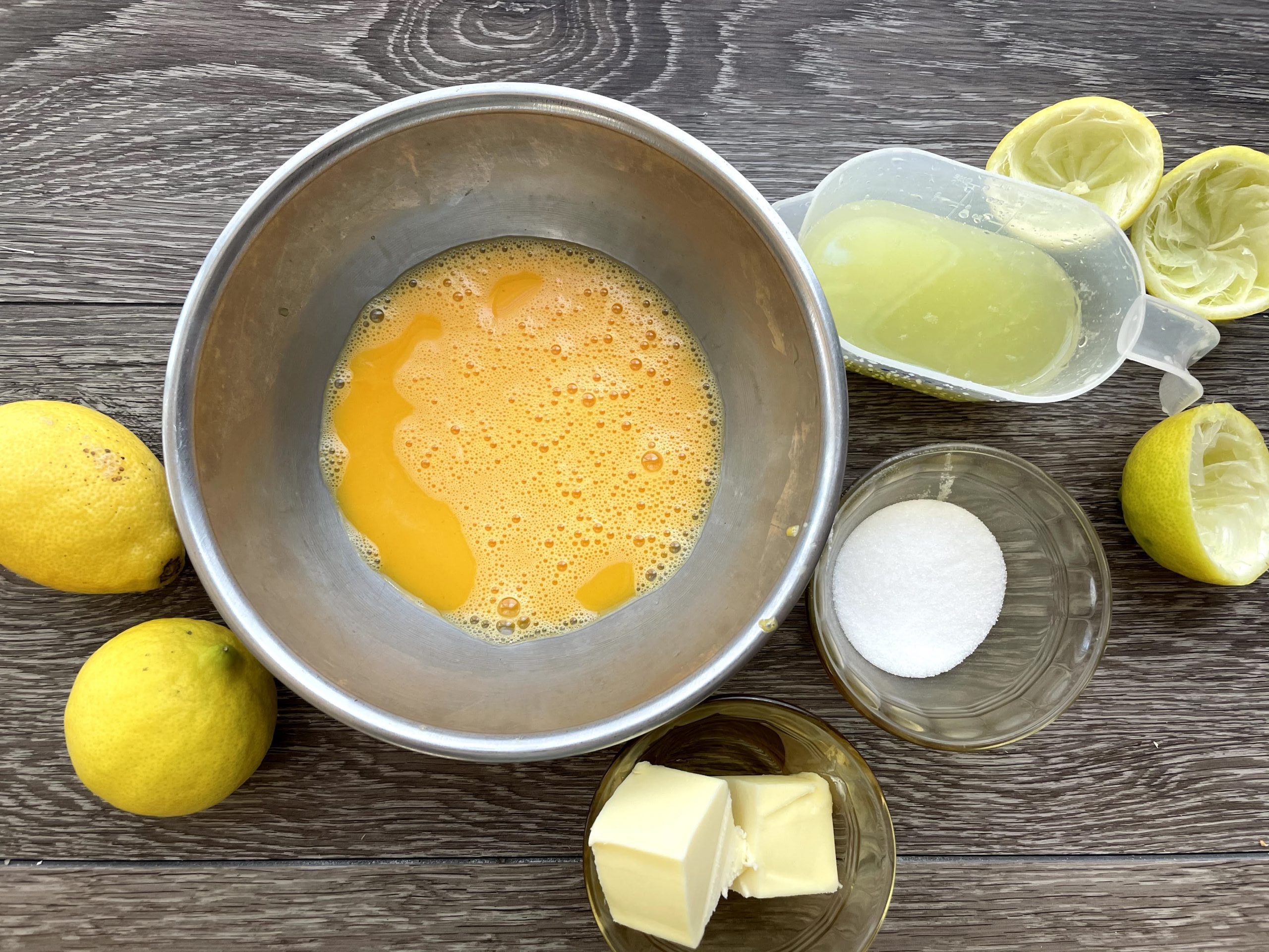 Ingredients for citrus butter