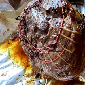 Boneless leg of lamb roast