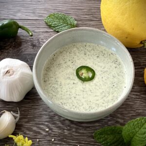 spicy tahini mint sauce