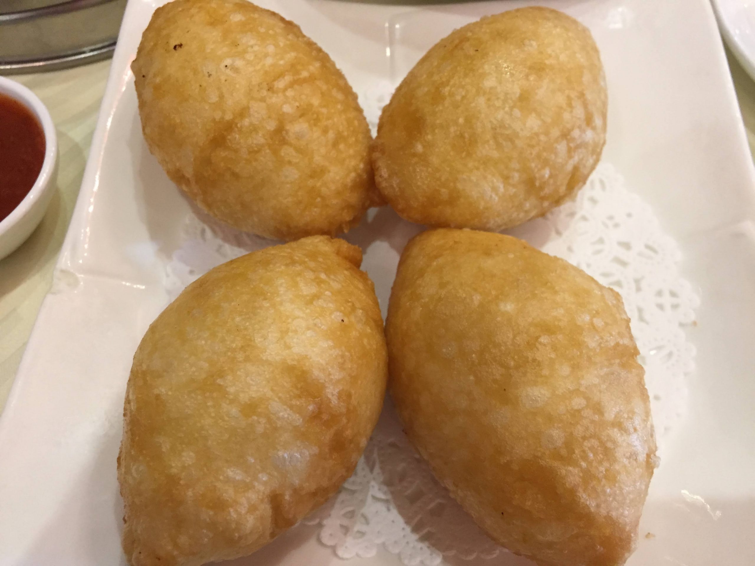 HAM SUI GOK (咸水角) - Beignets de farine de riz gluant farcis au