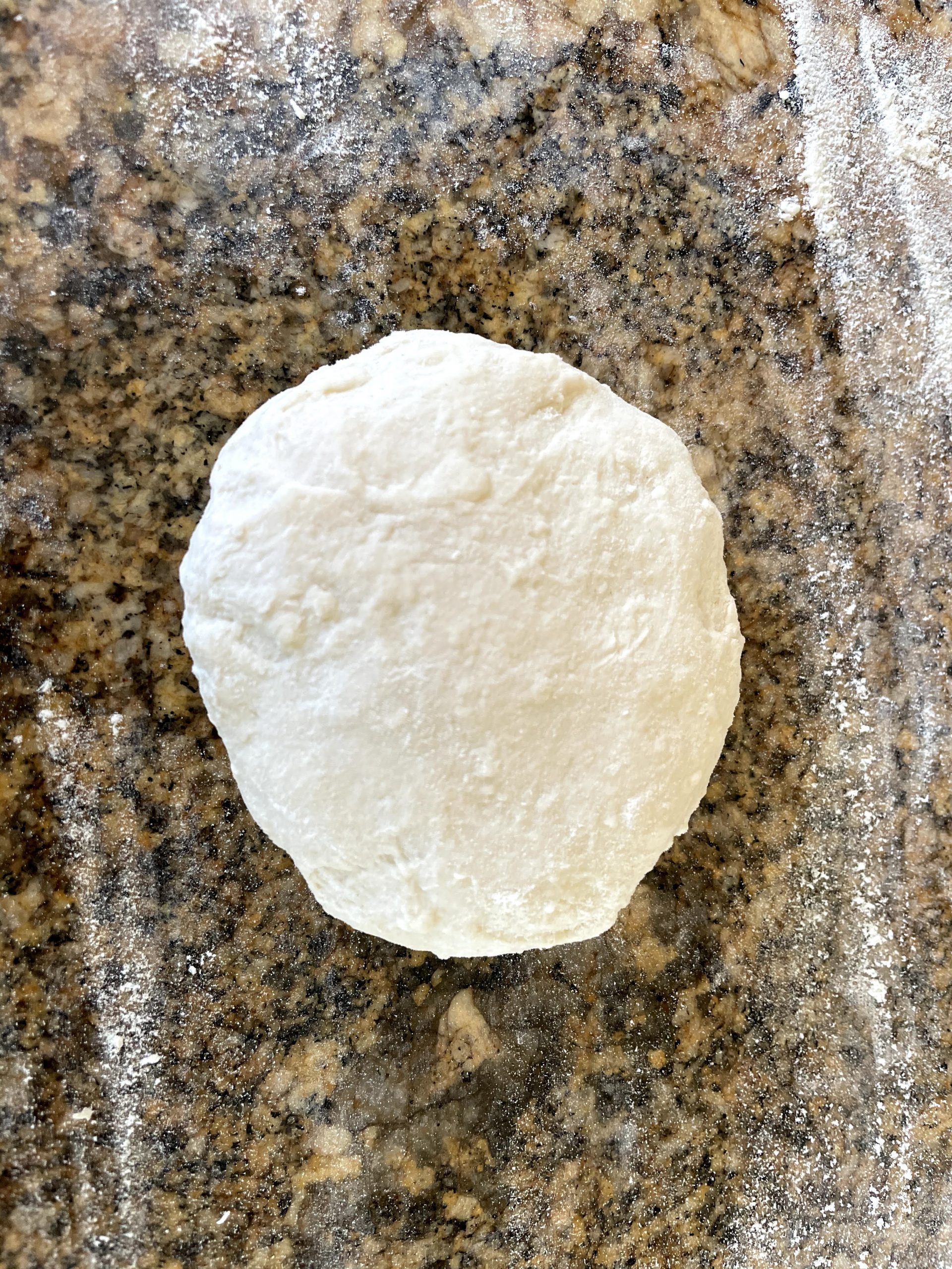 Dough texture after kneading.