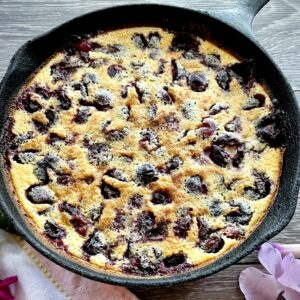 Cherry clafoutis