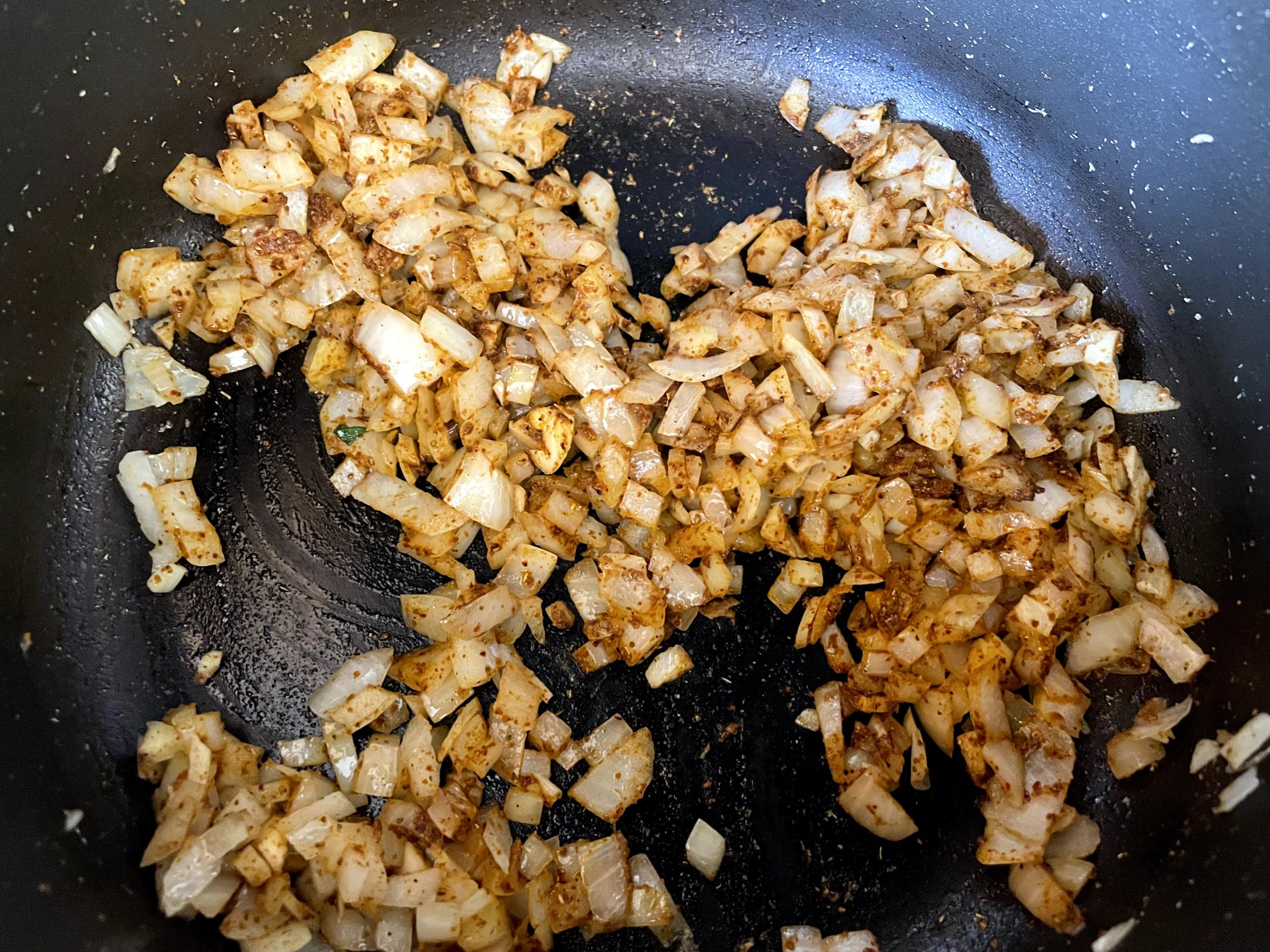 Caramelized onions and garlic.