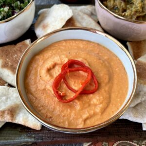 Roasted red pepper hummus