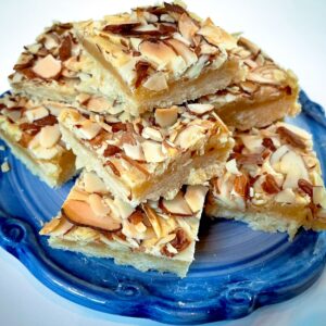 Almond frangipane bars