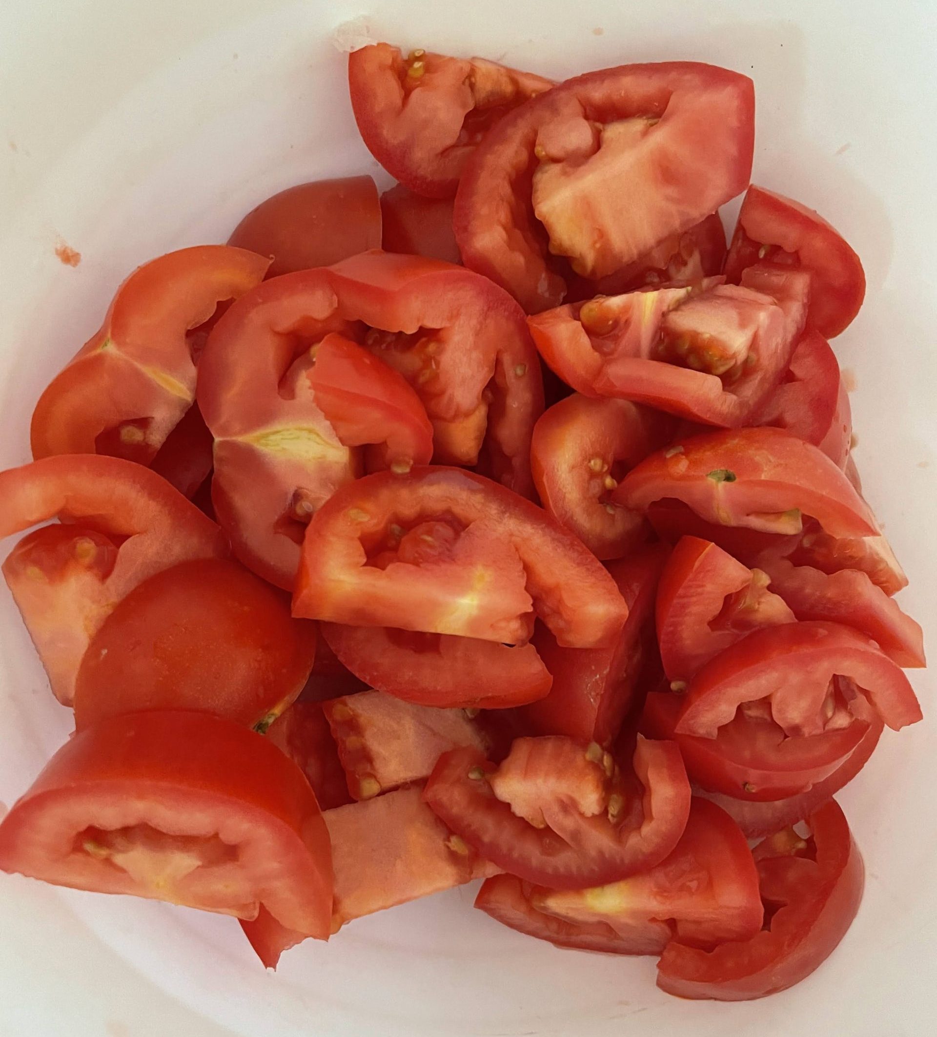 Roma tomato chunks