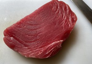Fresh tuna steak
