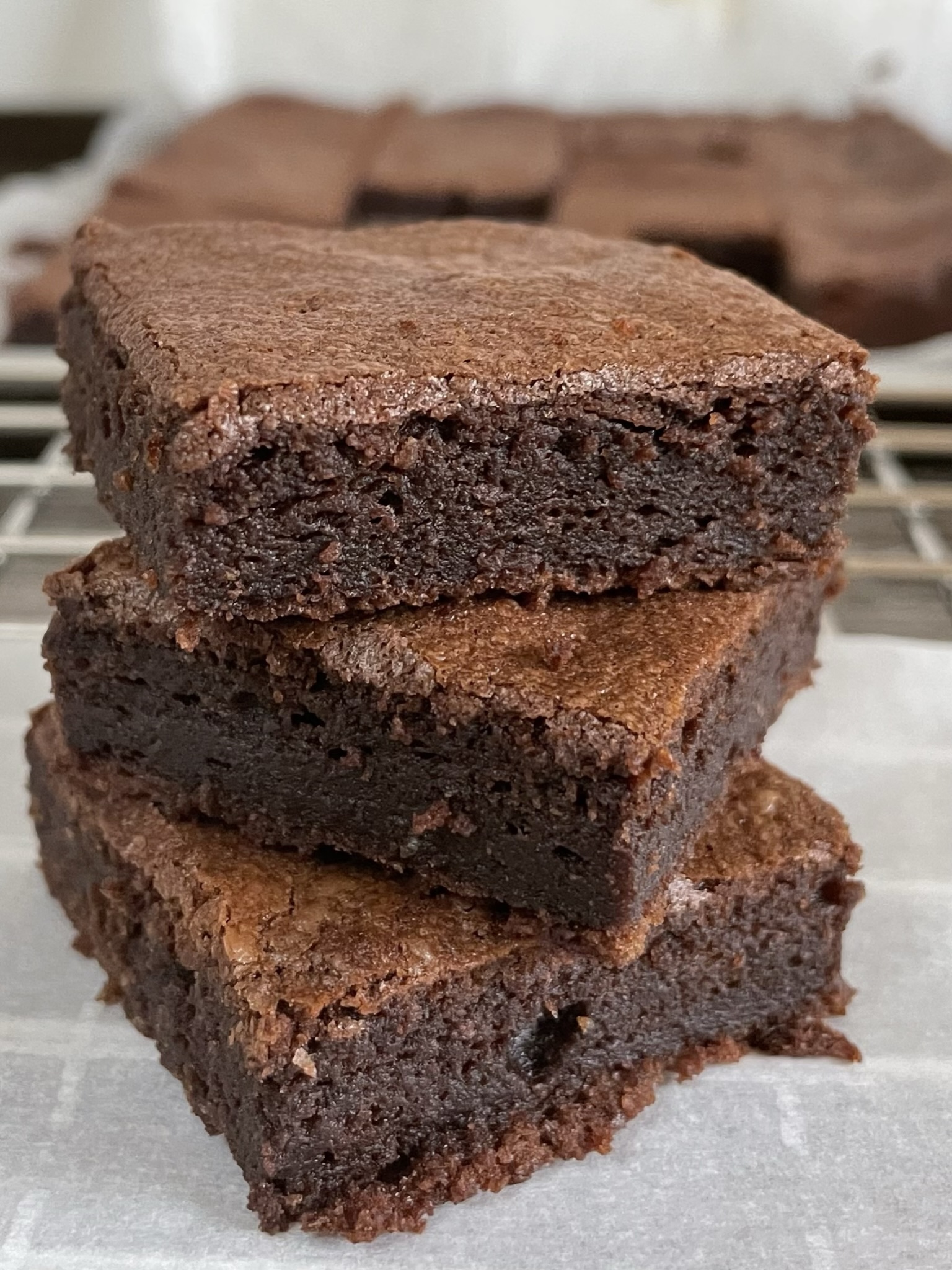 Decadent sourdough chocolate brownies