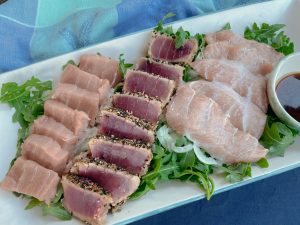 Tuna sashimi with toro