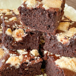 Halvah mocha almond flour brownies.