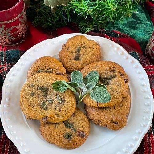 browned butter sage sourdough chocolate chip cookies