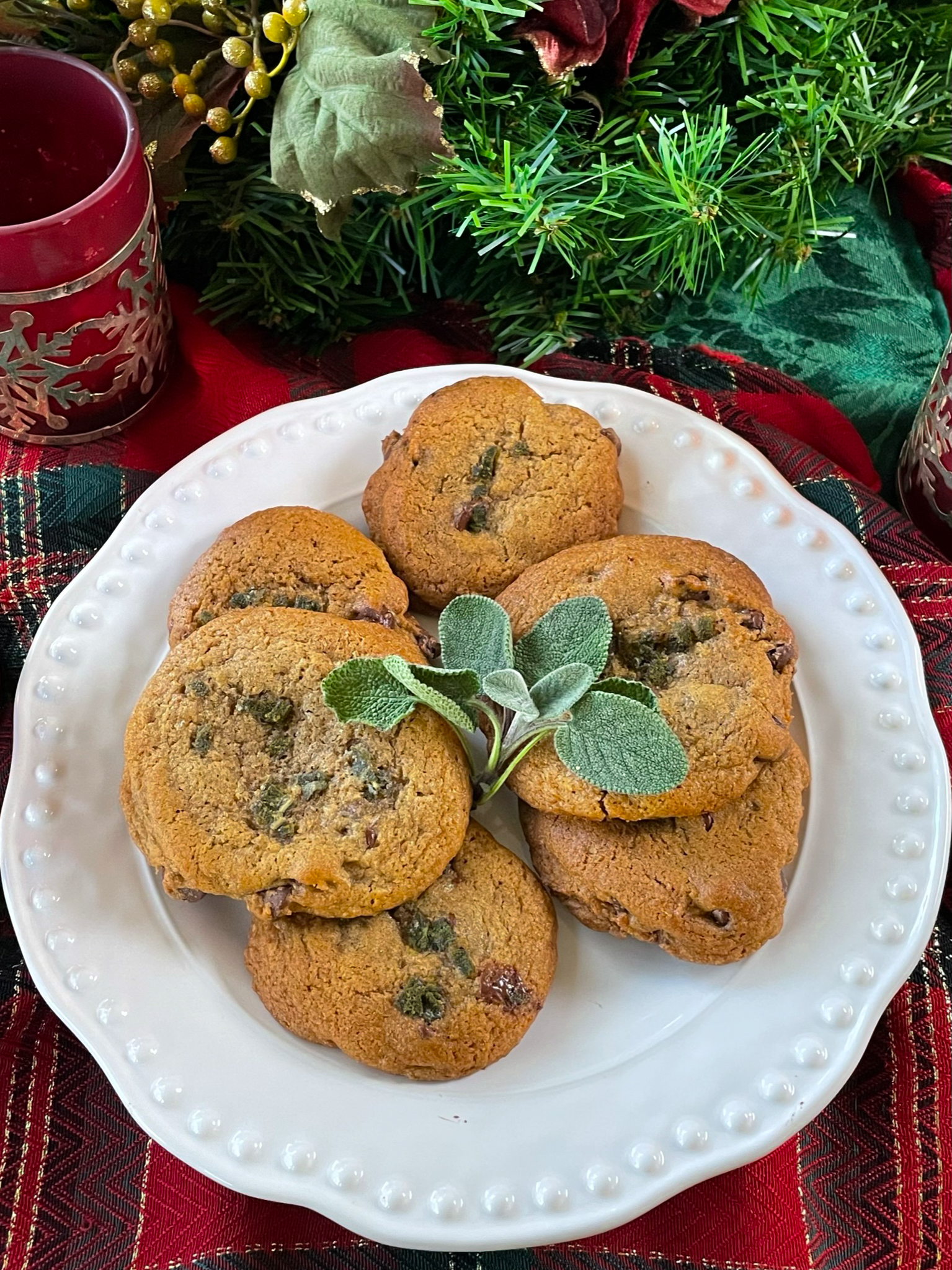 browned butter sage sourdough chocolate chip cookies