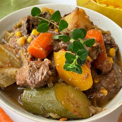 Hearty beef and vegetable stew
