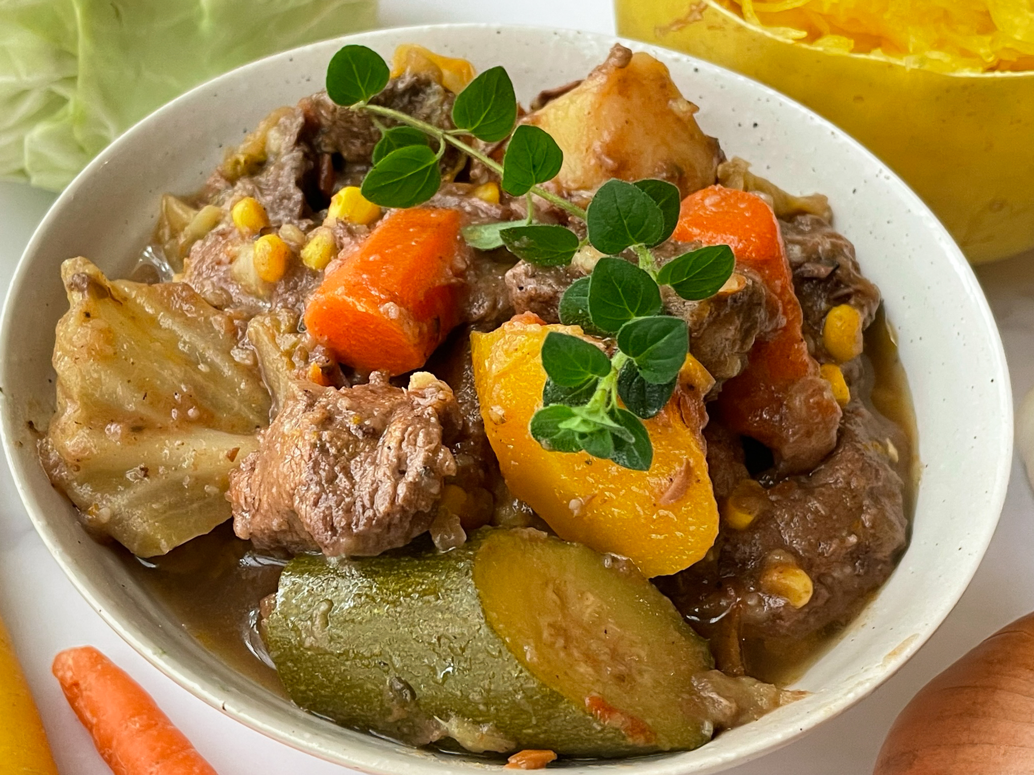 Hearty beef and vegetable stew