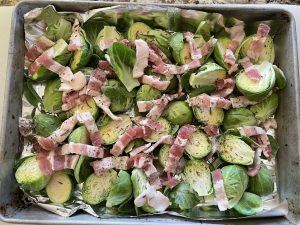 Prepared bacon brussel sprouts