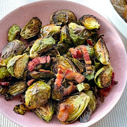 Roasted bacon brussel sprouts