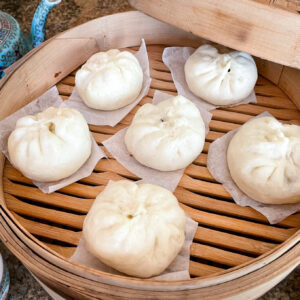 Chinese steamed BBQ buns