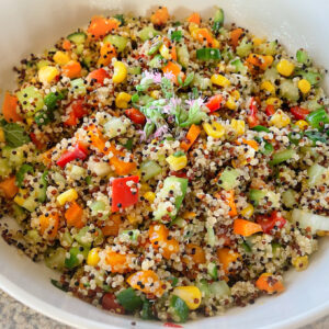 Lemony quinoa salad