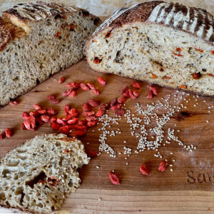 Gogi berry, sesame sourdough