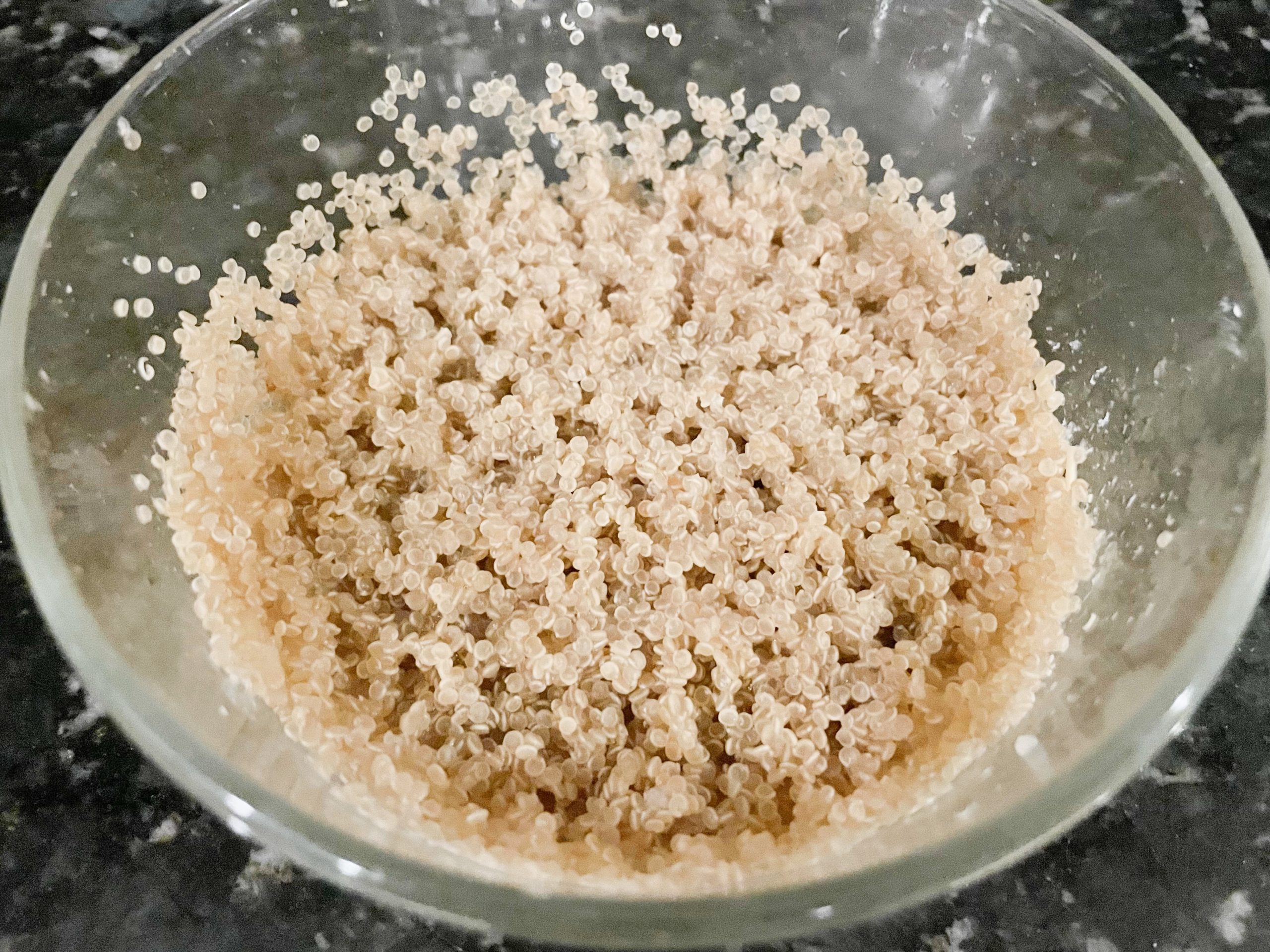 Microwaved quinoa.
