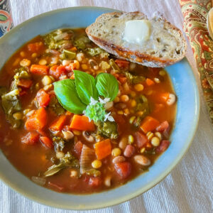 Vegetarian 13 bean soup with all purpose seasoning