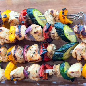 Grilled chicken breast Kebabs