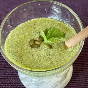 Healthy cilantro pepita dressing