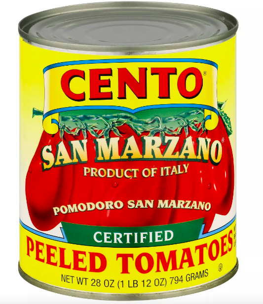 San Marzano, whole, peeled tomatoes.