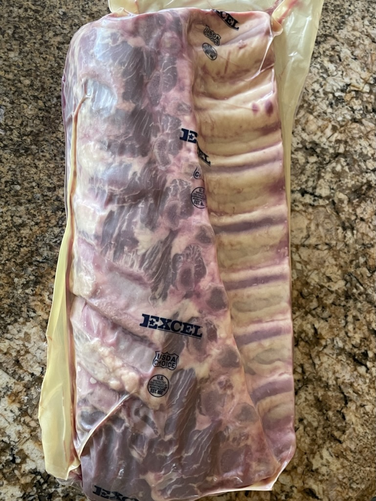 Cryovac packaged prime rib