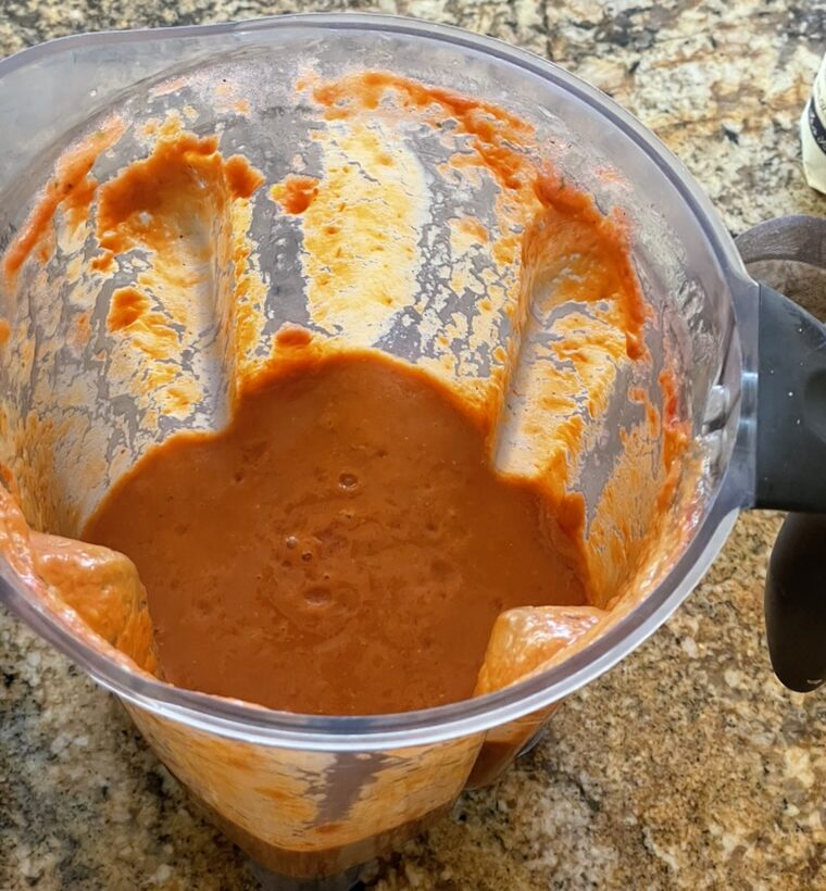 Blended gazpacho Blended gazpacho